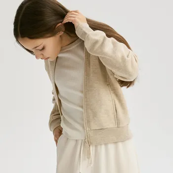 Dívčí mikina Reserved - Mikina s kapucí - béžová - 449DB-08M - 449DB-08M-116