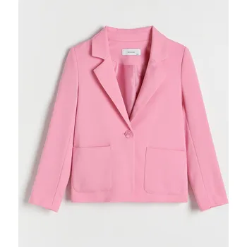 Dívčí bunda Reserved - Blejzr z viskózové směsi - růžová - 348DB-30X - 348DB-30X-164