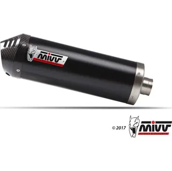 Výfuk pro motocykl Výfuk kompletní 2x1 MIVV OVAL K.059.LZC Black with carbon cap
