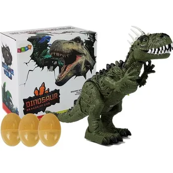 Figurka LEAN Toys Zelený dinosaurus na bateriích se pohybuje se zvukovým projektorem