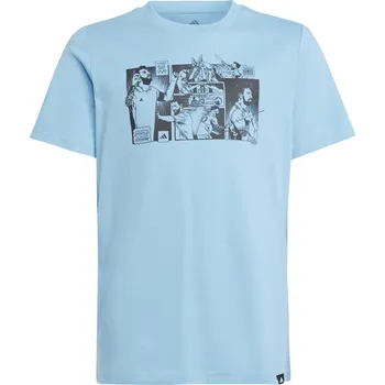 Pánské tričko Dětské tričko s krátkým rukávem adidas Y MESSI G T K modré JJ1413 - 176 cm | UK 9 | US 9,5