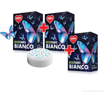 Prací gel 3× BIANCO | Tablety na bílé prádlo | aktivní bělení & enzymy | ECOTABS | 78 praní