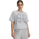 Dámské tričko s krátkým rukávem Under Armour HWT OS 96 SS TEE W šedé 1389751-011 - L | UK 11,5 | US 12,5