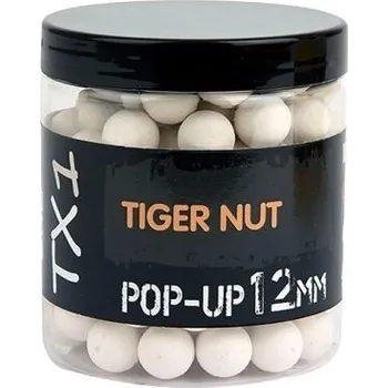 Boilies Shimano Plovoucí boilie TX1 Pop-Up Tiger Nut 12mm - 50g Fluoro White