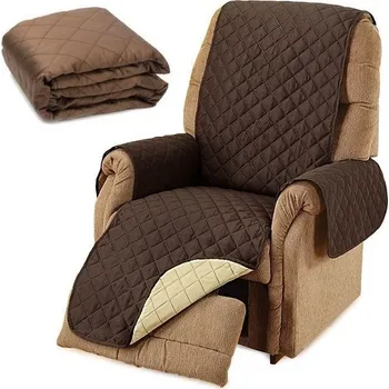 Měnič napětí Přehoz potah na křeslo oboustranný, hnědý-krémový