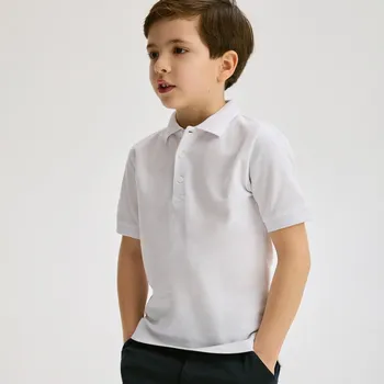 Chlapecké oblečení Reserved - Polo tričko - bílá - 095CJ-00X - 095CJ-00X-140