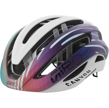 Cyklistická přilba GIRO Aries Spherical Matte White/Matte Blue Canyon