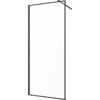 Invena sprchová zástěna walk-in 90 cm černá polomatný/průhledné sklo AK-32-198