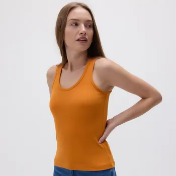 Dámské tričko Reserved - Bavlněný top - oranžová - 160EN-22X - 160EN-22X-XL