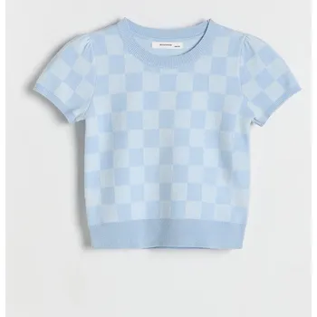 Dívčí svetr Reserved - Svetr s krátkým rukávem - bleděmodrá - 252DB-05X - 252DB-05X-122