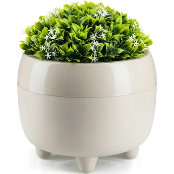 Květináč PLASTOVÝ KVĚTINÁČ BOTANICE 23X18 CM BÉŽOVÁ