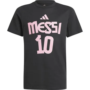 Dětské tričko s krátkým rukávem adidas MESSI N&N G T K černé JM3553 - 140 cm | UK 11,5 | US 12