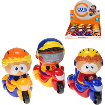 Panenka HRAČKY Skútr baby set s postavičkou 11cm zpětné natažení 3 druhy plast pro miminko