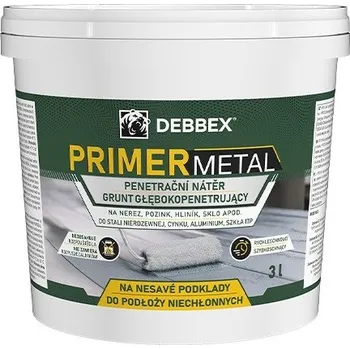Penetrace Den Braven 57510DBX PRIMER METAL na nesavé podklady - 3L