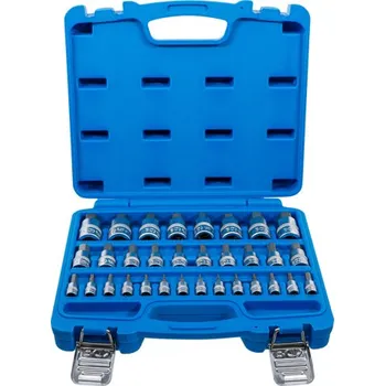 Dílna Zástrčné hlavice Imbus 1/4", 3/8" a 1/2", metrické a palcové, sada 32 ks - BGS 74258