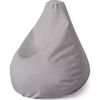 Sedací pytel Sedací vak Pear Šedá - Sablio - 70 x 95 x 15 cm