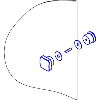 Sprchové dveře Náhradní madlo ke sprchovým dveřím Eco-line chrom MT8008.10