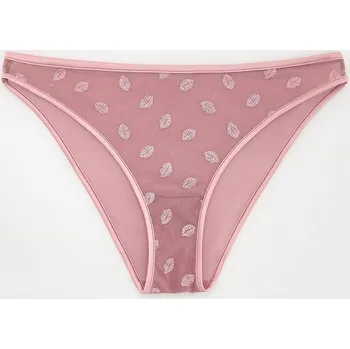 Kalhotky Reserved - Kalhotky s metalickou nití - pudrově růžová - 226CO-39X - 226CO-39X-XL