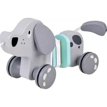 Dřevěná hračka Tahací dřevěný pejsek