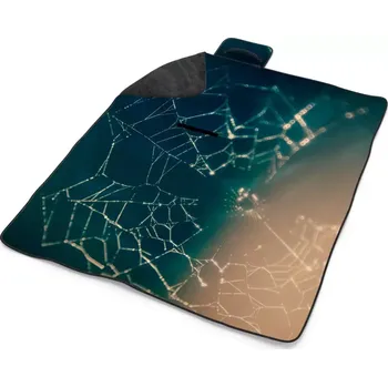 Pikniková deka Sablio Plážová deka Pavučina: 200x140 cm