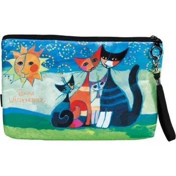 Kosmetická taška Kosmetická taška Rosina Wachtmeister - Chvíle štěstí 25*17 cm (Kosmetické tašky s kočkou)