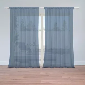 Záclona Záclony Námořní modrá: 2 ks - 150x250 cm - Sablio