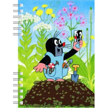 Zápisník AKIM Zápisník A6 Krtek 3 (Krteček) 120 stran kroužková vazba