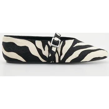 Dámské baleríny Reserved - Kožené baleríny se zvířecím vzorem - vícebarevná - 185CQ-MLC - 185CQ-MLC-41