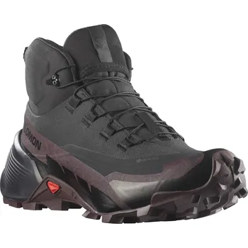 Dámská treková obuv Trekové boty Salomon Cross Hike Mid GTX Gore-tex 2 W Black/Chocolate/Plum/Black L41731000 25/26 37 1/3