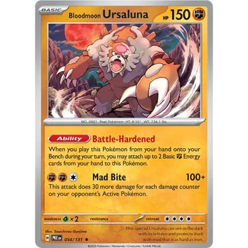 Sběratelská karetní hra Pokémon TCG Bloodmoon Ursaluna 054/131 - Holo