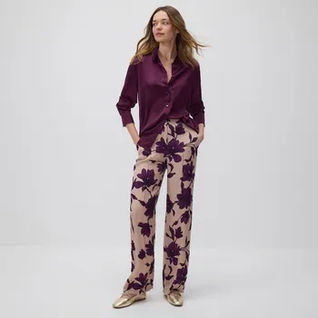 Reserved - Vzorované kalhoty z viskózy - vícebarevná - 483EN-MLC - 483EN-MLC-L