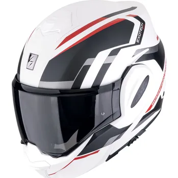 Helma na motorku SCORPION přilba EXO-TECH EVO Furio matt white/black/red - L