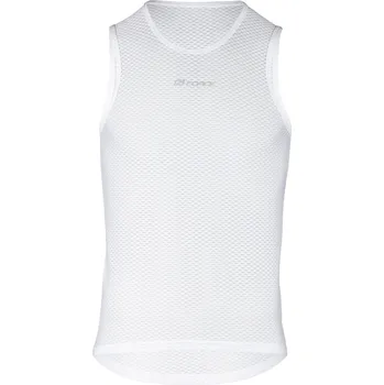 Pánská móda Force Vent triko funkční bez rukávů, bílé XXS