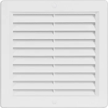 Větrací mřížka HACO 0203 mřížka s rámem a sítí 200 x 200 mm bílá