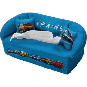 Úložný box IMPAR Gauč na kapesníčky trains