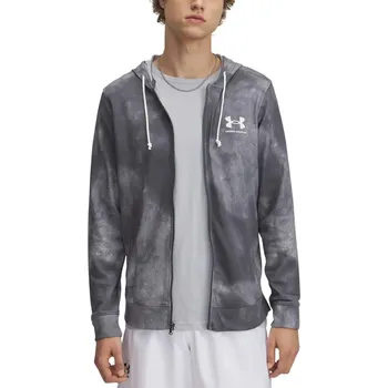 Pánská mikina Pánská mikina Under Armour Rival Terry AOP FZ Q1 Velikost: XXL / Barva: šedá