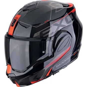 Helma na motorku SCORPION přilba EXO-TECH EVO Traveller black/silver/red - S