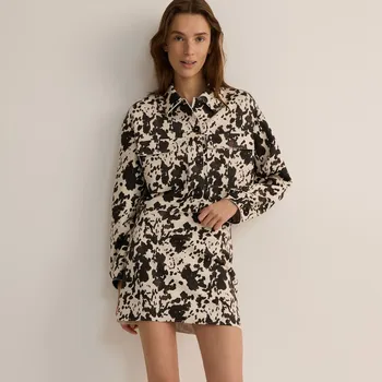 Dámská sukně Reserved - Mini sukně se zvířecím vzorem - vícebarevná - 9243H-MLC - 9243H-MLC-M