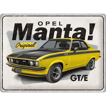 Plechová cedule Nostalgic Art Plechová cedule Opel Manta GT/E 30 cm x 40 cm