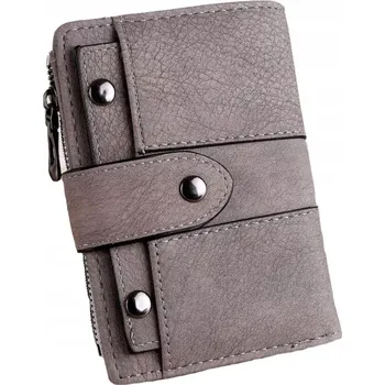 Peněženka Střední dámská peněženka ROC26 (Dámská střední peněženka, 5 přihrádek, 1 kapsa na bankovky, kapsa na mince, barva šedá)
