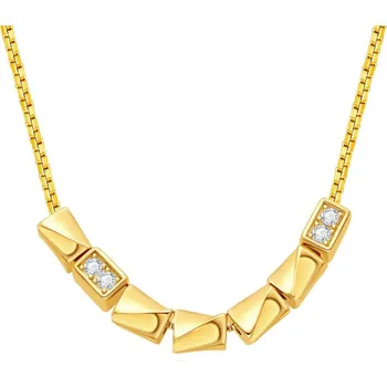 Náhrdelník MOISS Stylový pozlacený náhrdelník ETERNITY N0000921 + 2 měsíce na vrácení zboží