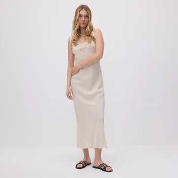 Dámské šaty Reserved - Šaty s&nbsp;krajkovým zdobením - tělová - 221FH-02X - 221FH-02X-XS