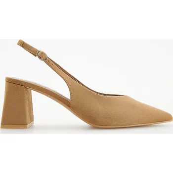 Dámské lodičky Reserved - Lodičky s otevřenou patou - béžová - 273CP-80X - 273CP-80X-42