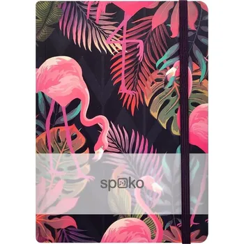Spoko zápisník Jungle plameňák A5, linkovaný