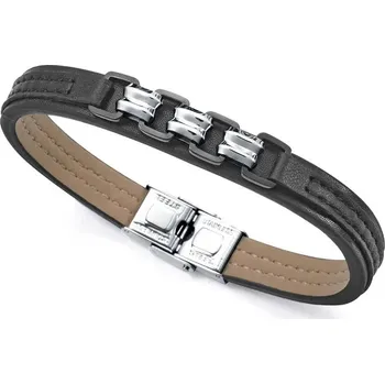 Módní doplněk Viceroy Elegantní kožený náramek pro muže Magnum 15151P01010 + 2 měsíce na vrácení zboží