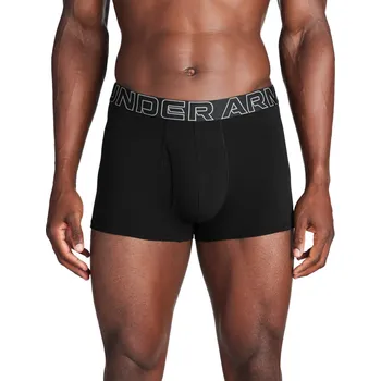 Boxerky Pánské boxerky Under Armour PERF COTTON 3IN (3-PACK) černé 1383891-001 - XXL | UK 9 | US 10