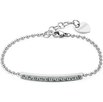 Náramek S'Agapõ Třpytivý ocelový náramek se světle zelenými krystaly Dazzly SDZ16 + 2 měsíce na vrácení zboží