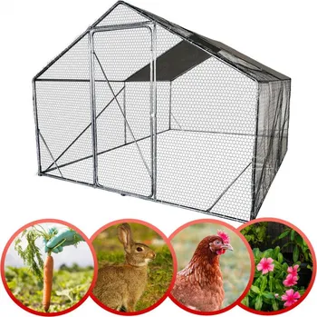Doplněk pro dětské hřiště 4iQ Group Venkovní výběh pro slepice 2x3x2,2m
