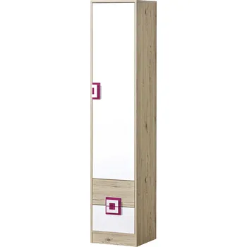 Knihovna Domel Studentský regál Nico Barva doplňků: Růžová