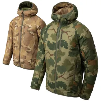 Oboustranná bunda Wolfhound Hoodie Windpack, Helikon, Mitchell Camo Leaf / Mitchell Camo Clouds, 3XL